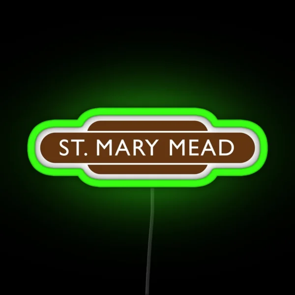 St Mary Mead Railway Station RGB Neon Sign