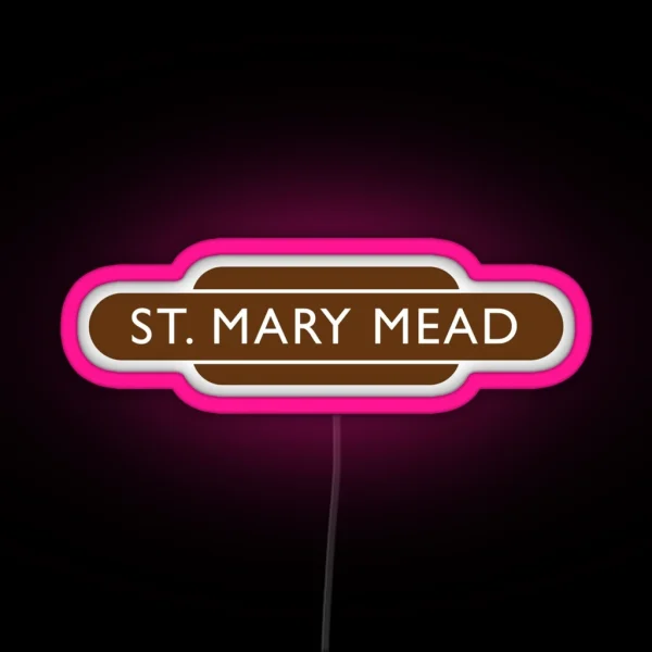 St Mary Mead Railway Station RGB Neon Sign