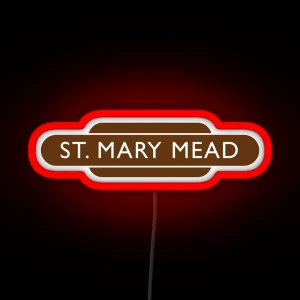 St Mary Mead Railway Station RGB Neon Sign