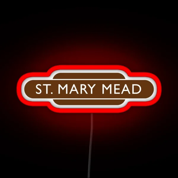 St Mary Mead Railway Station RGB Neon Sign