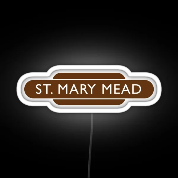 St Mary Mead Railway Station RGB Neon Sign