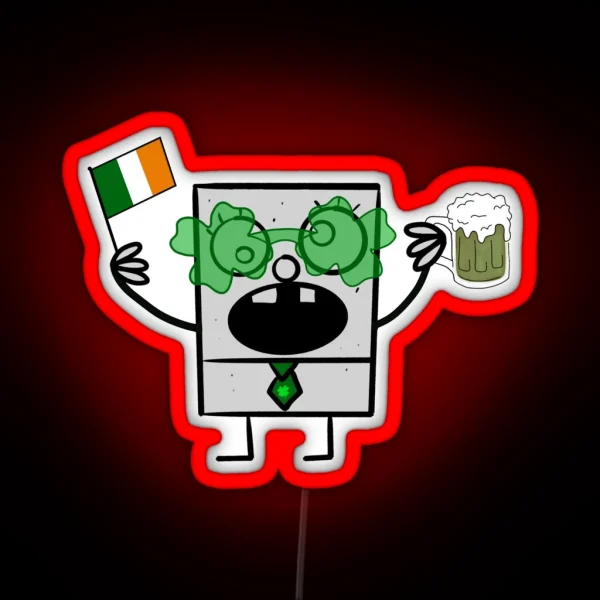 St Patrick S Day Doodle RGB Neon Sign