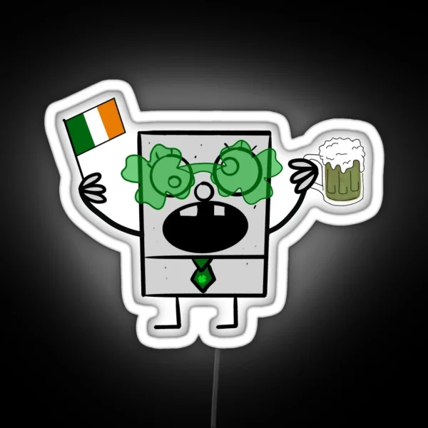 St Patrick S Day Doodle RGB Neon Sign