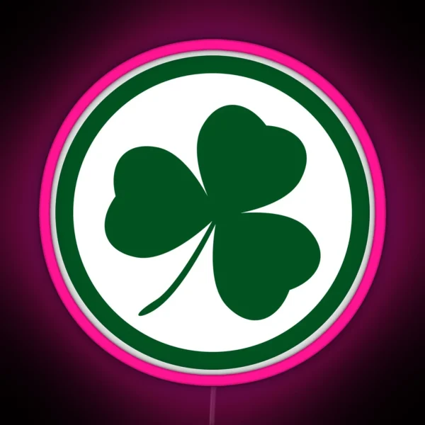 St Patricks Day Shamrock RGB Neon Sign