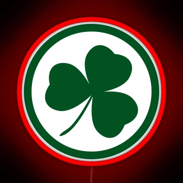 St Patricks Day Shamrock RGB Neon Sign