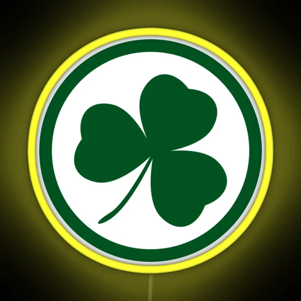 St Patricks Day Shamrock RGB Neon Sign