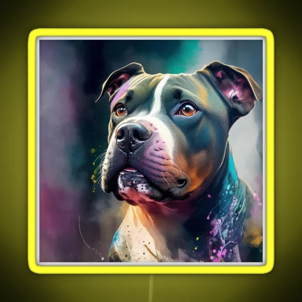 Staffordshire Bull Terrier RGB Neon Sign