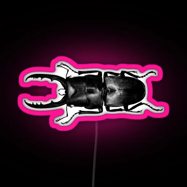Stag Beetle RGB Neon Sign