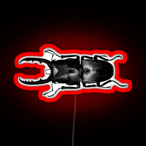 Stag Beetle RGB Neon Sign