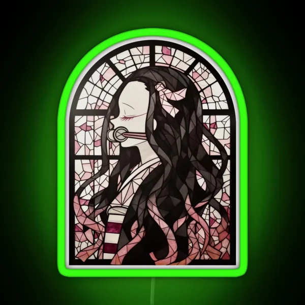 Stained Glass Blood Demon RGB Neon Sign