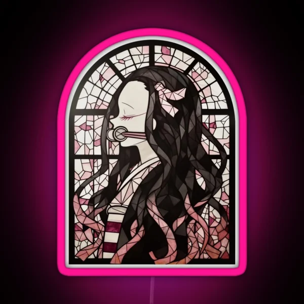 Stained Glass Blood Demon RGB Neon Sign
