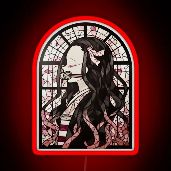 Stained Glass Blood Demon RGB Neon Sign