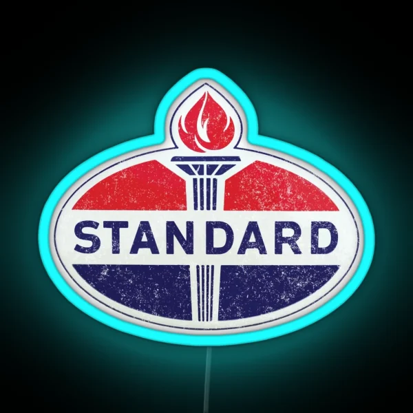 Standard Oil Vintage Logo RGB Neon Sign