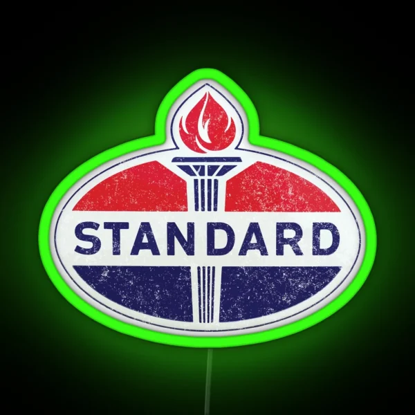 Standard Oil Vintage Logo RGB Neon Sign