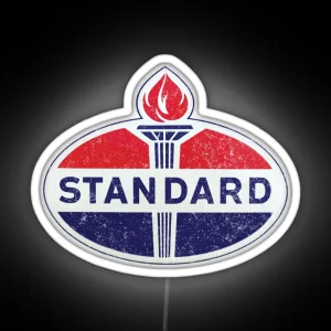 Standard Oil Vintage Logo RGB Neon Sign