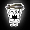 RGB neon sign featuring DoodleBob from SpongeBob SquarePants holding the Stanley Cup.