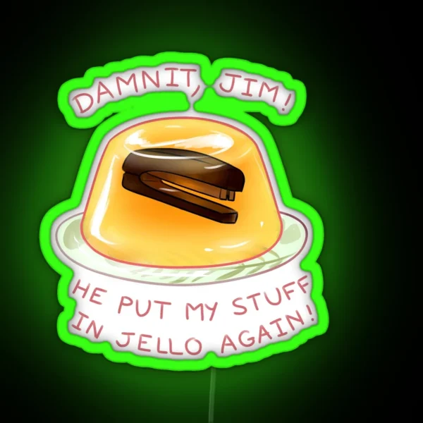 Stapler In Jello RGB Neon Sign