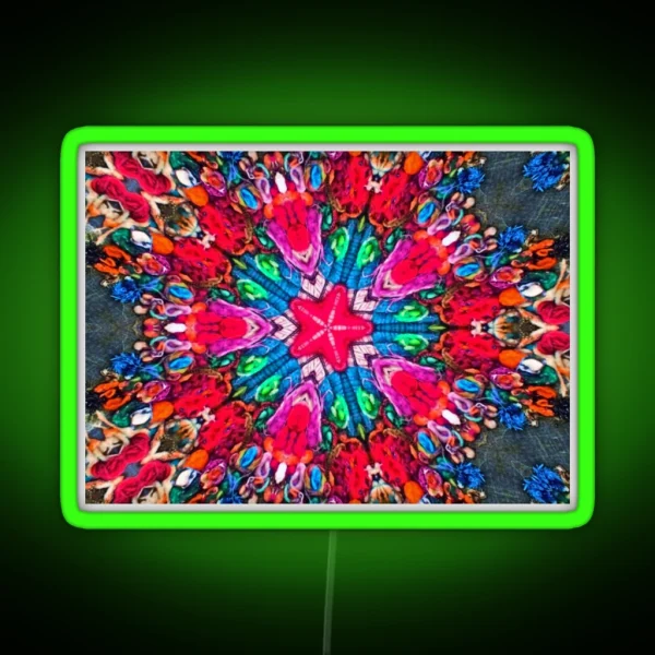 Star Fiber Art RGB Neon Sign
