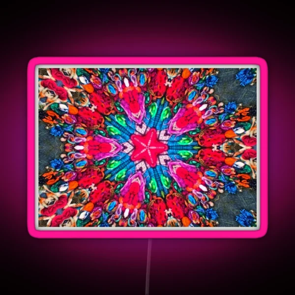 Star Fiber Art RGB Neon Sign