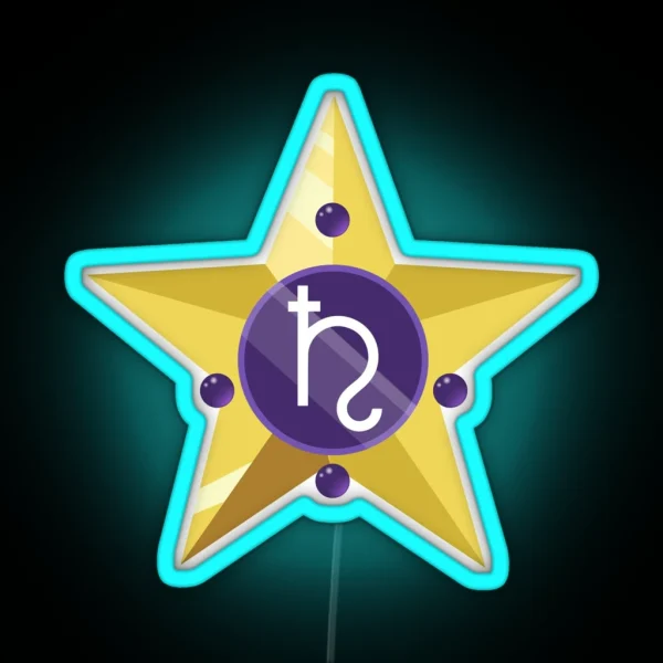 Star Of Saturn RGB Neon Sign