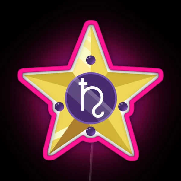 Star Of Saturn RGB Neon Sign