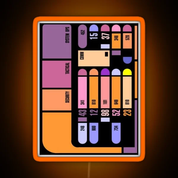 Star Trek Computer Panel RGB Neon Sign