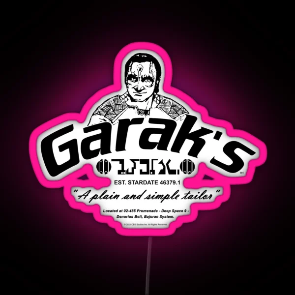 Star Trek Deep Space Nine Garak S A Plain And Simple RGB Neon Sign