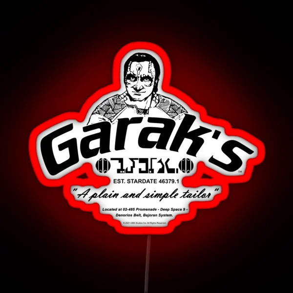Star Trek Deep Space Nine Garak S A Plain And Simple RGB Neon Sign