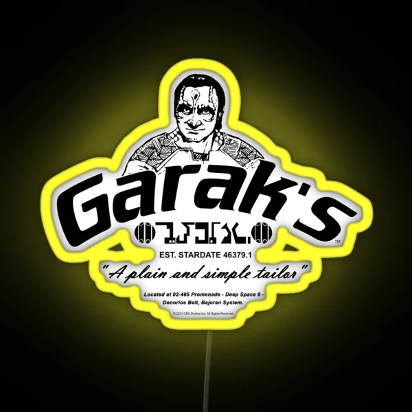Star Trek Deep Space Nine Garak S A Plain And Simple RGB Neon Sign