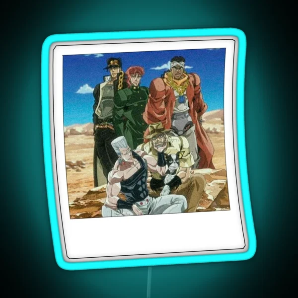 Stardust Crusaders Jojo S RGB Neon Sign