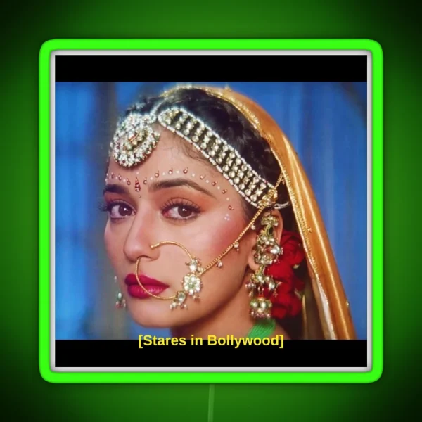 Stares In Bollywood Madhuri Dixit RGB Neon Sign