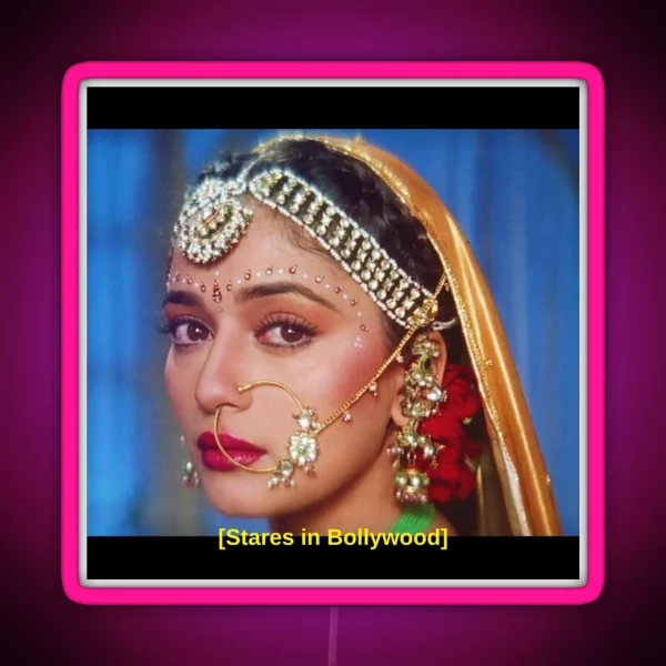 Stares In Bollywood Madhuri Dixit RGB Neon Sign