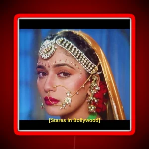 Stares In Bollywood Madhuri Dixit RGB Neon Sign