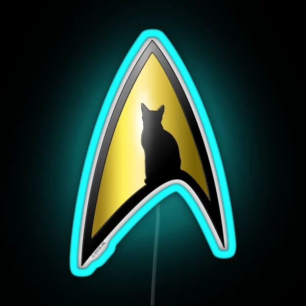 Starfleet Cat RGB Neon Sign