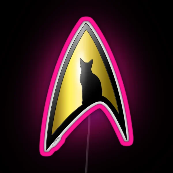Starfleet Cat RGB Neon Sign
