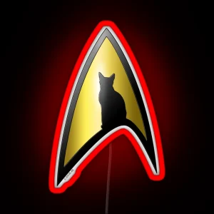Starfleet Cat RGB Neon Sign
