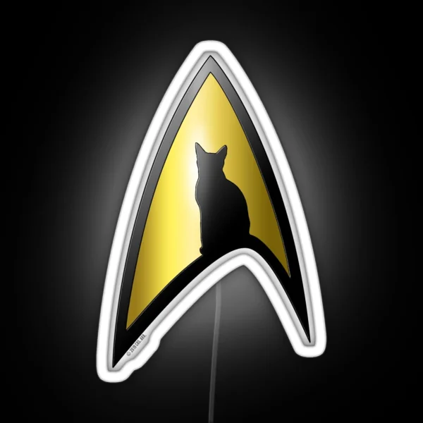 Starfleet Cat RGB Neon Sign