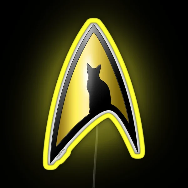 Starfleet Cat RGB Neon Sign