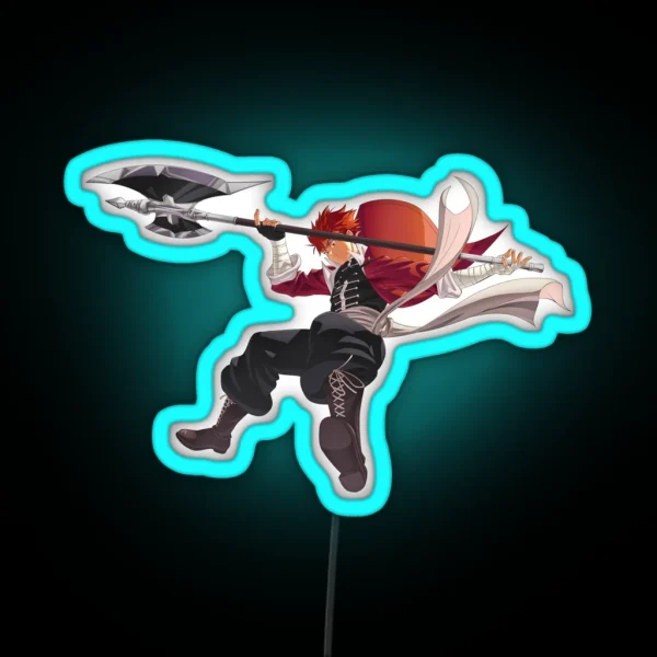 Stark Frieren Using His Ax RGB Neon Sign