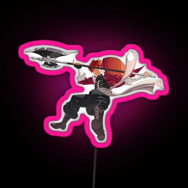 Stark Frieren Using His Ax RGB Neon Sign
