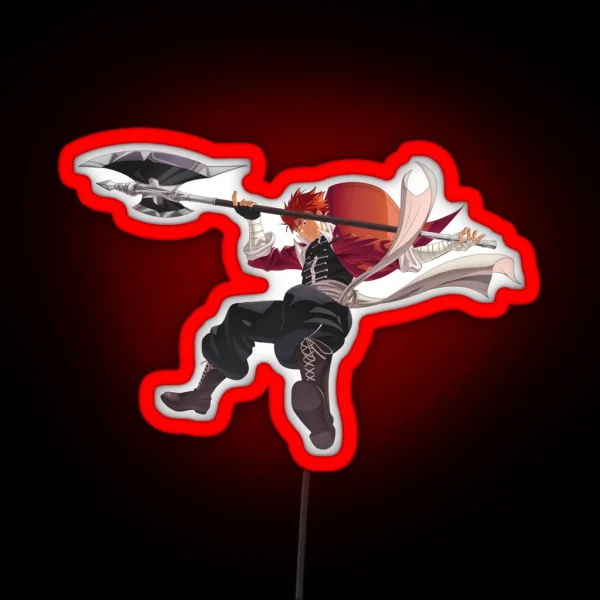 Stark Frieren Using His Ax RGB Neon Sign