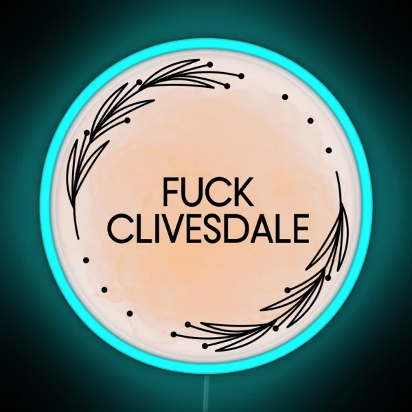 Starkid Hatchetfield Eff Clivesdale RGB Neon Sign