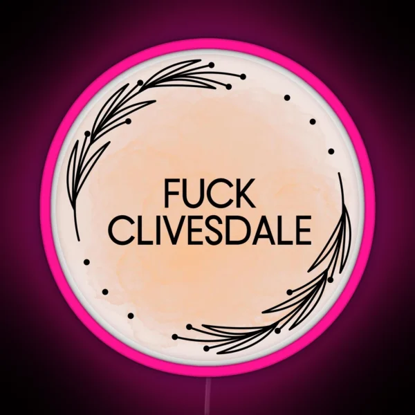 Starkid Hatchetfield Eff Clivesdale RGB Neon Sign