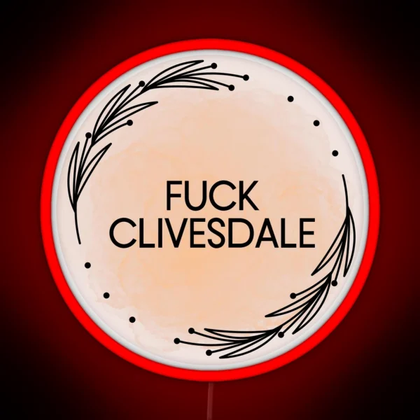 Starkid Hatchetfield Eff Clivesdale RGB Neon Sign