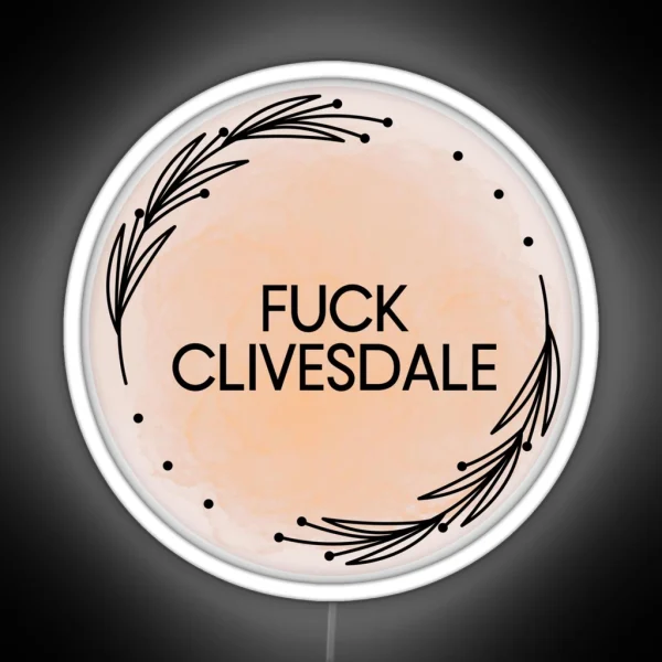 Starkid Hatchetfield Eff Clivesdale RGB Neon Sign