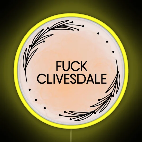 Starkid Hatchetfield Eff Clivesdale RGB Neon Sign