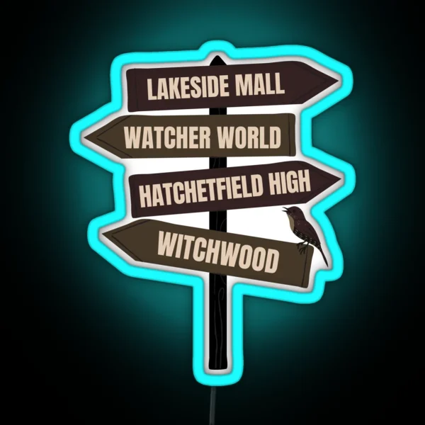 Starkid Hatchetfield Sign Post RGB Neon Sign