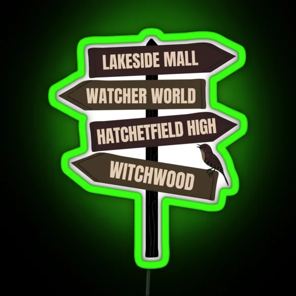 Starkid Hatchetfield Sign Post RGB Neon Sign