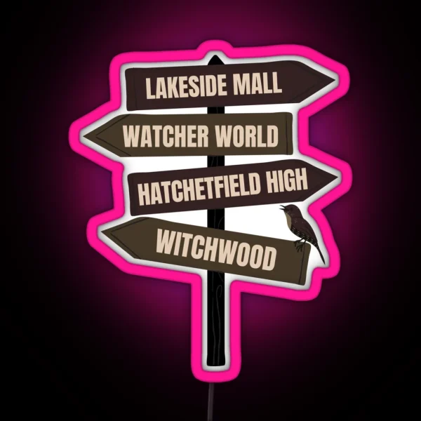 Starkid Hatchetfield Sign Post RGB Neon Sign