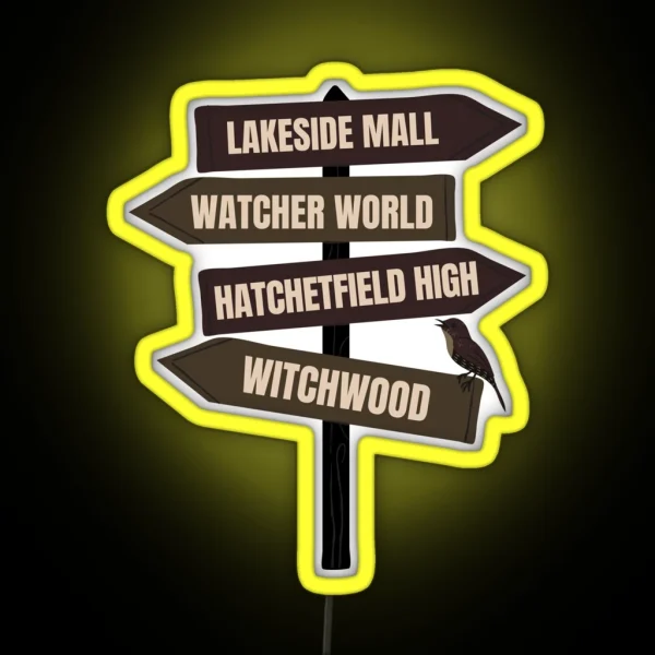 Starkid Hatchetfield Sign Post RGB Neon Sign